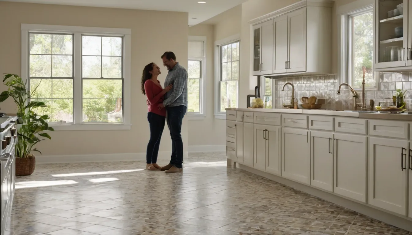 Homeowners reviewing a new kitchen layout with a remodeling provider in Eagle Mountain